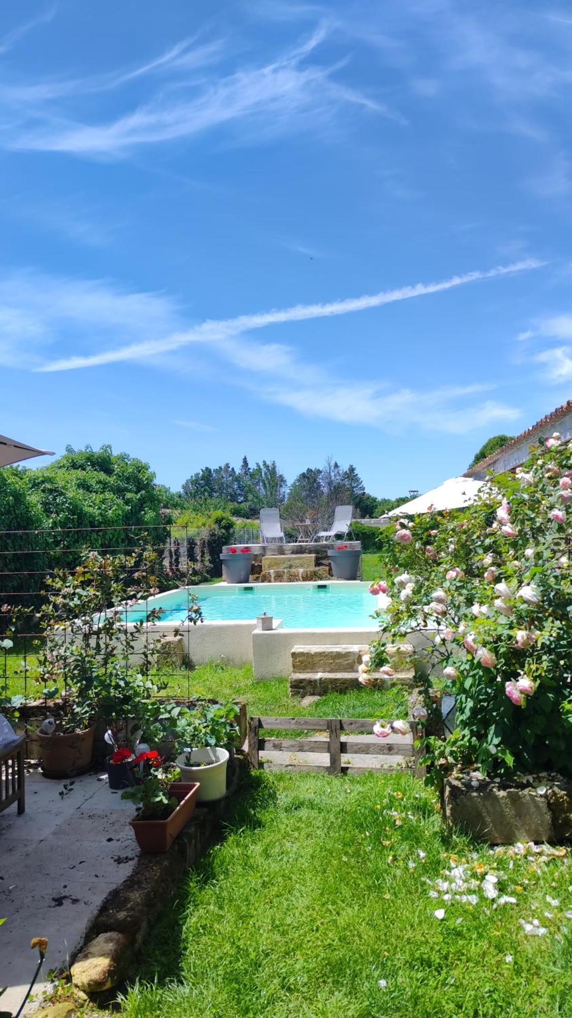 Jolie Villa Avec Piscine Dans Le St Emilionnais Sainte-Terre ภายนอก รูปภาพ