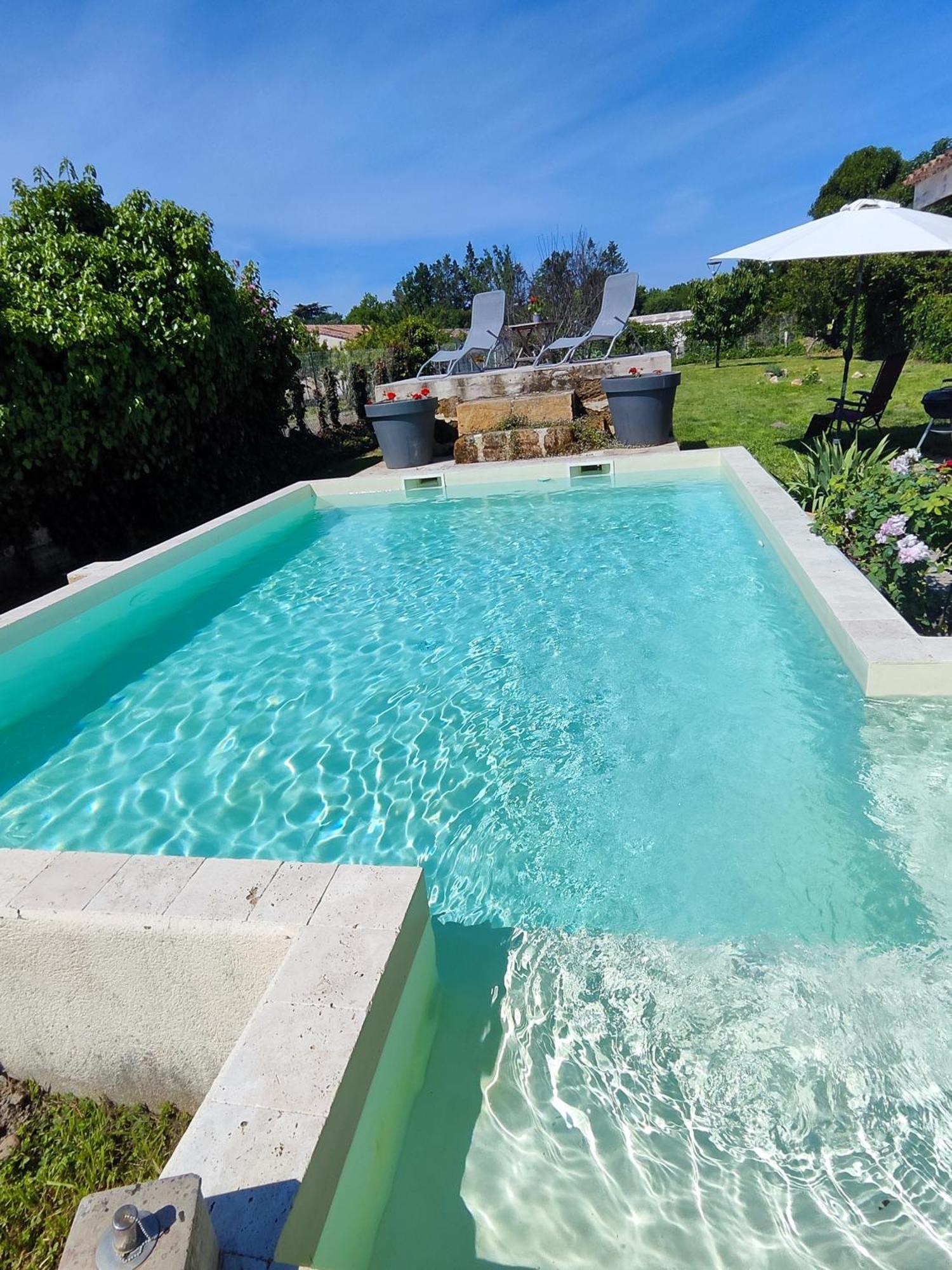 Jolie Villa Avec Piscine Dans Le St Emilionnais Sainte-Terre ภายนอก รูปภาพ
