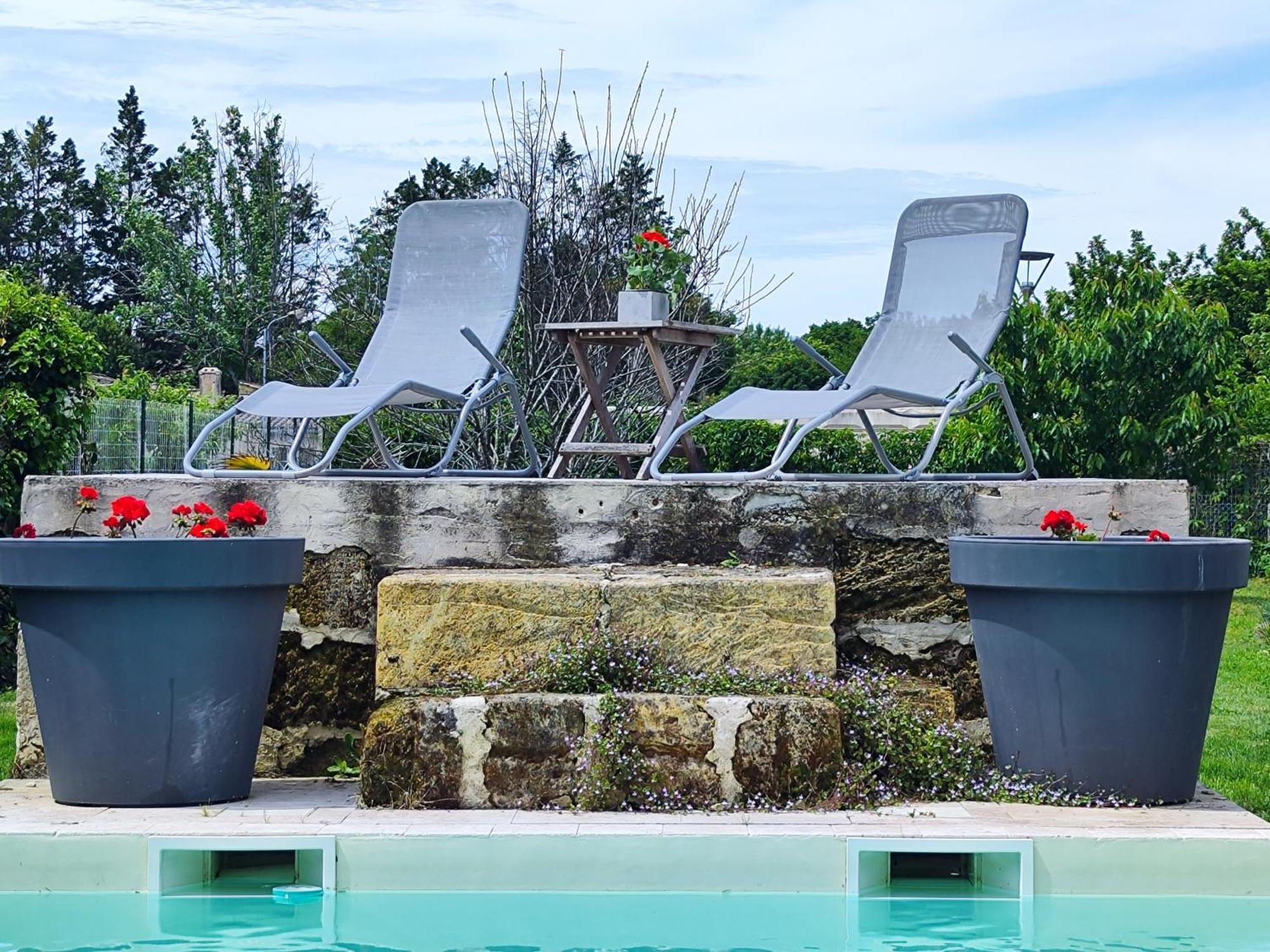 Jolie Villa Avec Piscine Dans Le St Emilionnais Sainte-Terre ภายนอก รูปภาพ